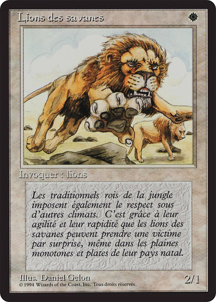Savannah Lions [Foreign Black Border] | Grognard Games