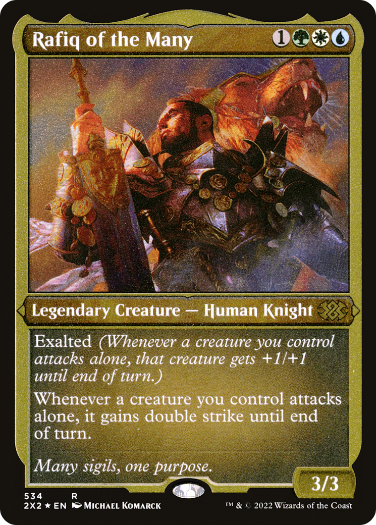 Rafiq of the Many (Foil Etched) (2X2-534) - Double Masters 2022 Foil | Grognard Games