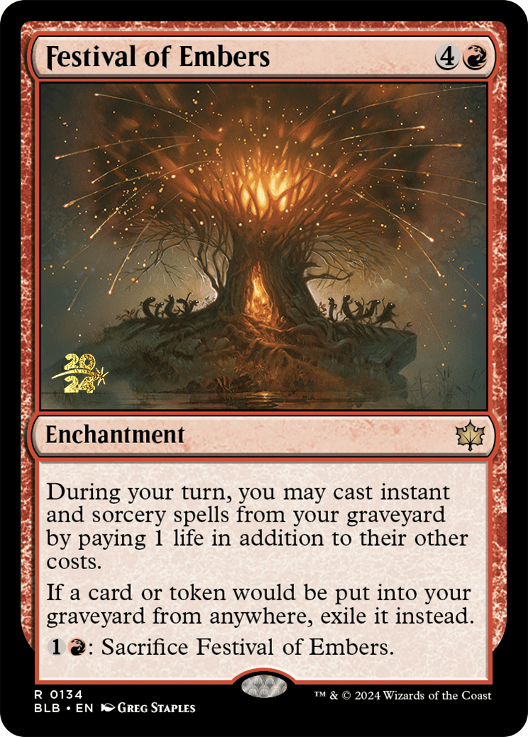 Festival of Embers [Bloomburrow Prerelease Promos] | Grognard Games