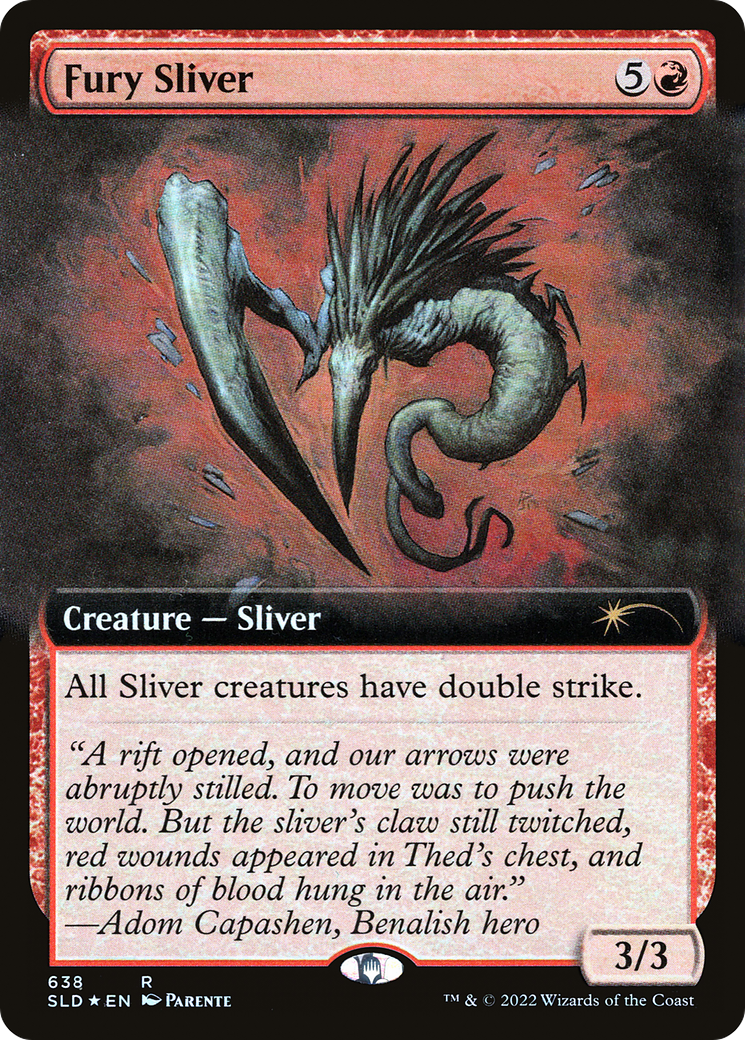 Fury Sliver (Extended Art) [Secret Lair Drop Promos] | Grognard Games