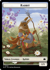 Rabbit // Rabbit Double-Sided Token [Bloomburrow Tokens] | Grognard Games