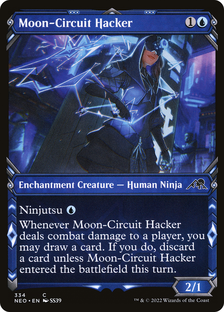 Moon-Circuit Hacker (Showcase Ninja) [Kamigawa: Neon Dynasty] | Grognard Games