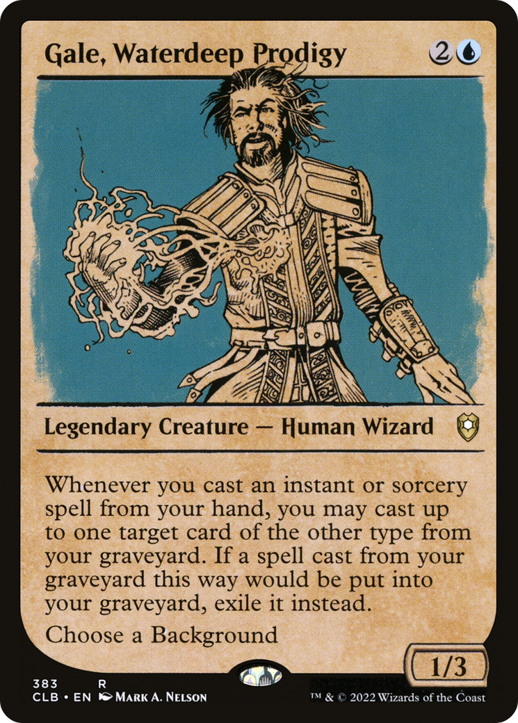 Gale, Waterdeep Prodigy (Showcase) [Commander Legends: Battle for Baldur's Gate] | Grognard Games
