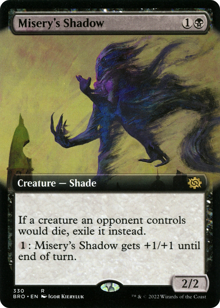 Misery's Shadow (Extended Art) [The Brothers' War] | Grognard Games