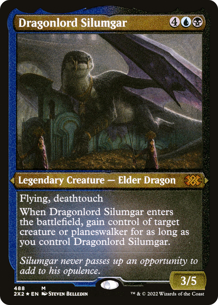 Dragonlord Silumgar (Foil Etched) (2X2-488) - Double Masters 2022 Foil | Grognard Games
