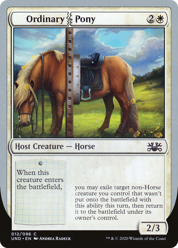 Ordinary Pony [Unsanctioned] | Grognard Games