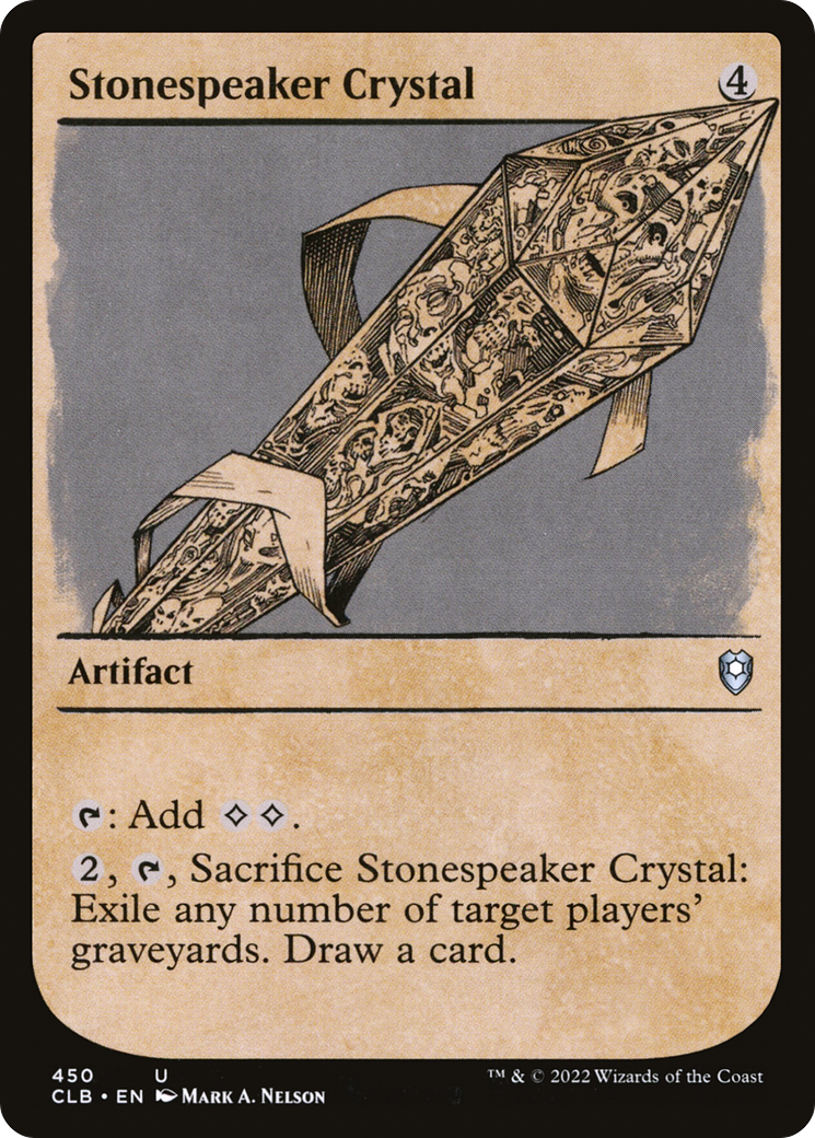 Stonespeaker Crystal (Showcase) [Commander Legends: Battle for Baldur's Gate] | Grognard Games