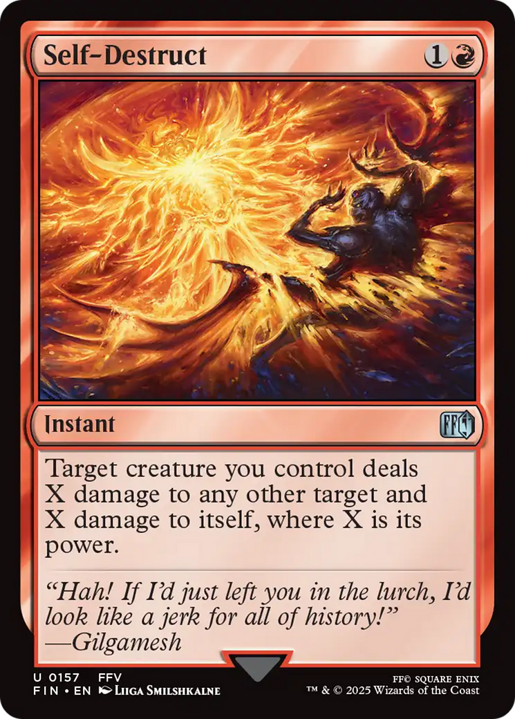Self-Destruct (FIN-157) - FINAL FANTASY Foil | Grognard Games