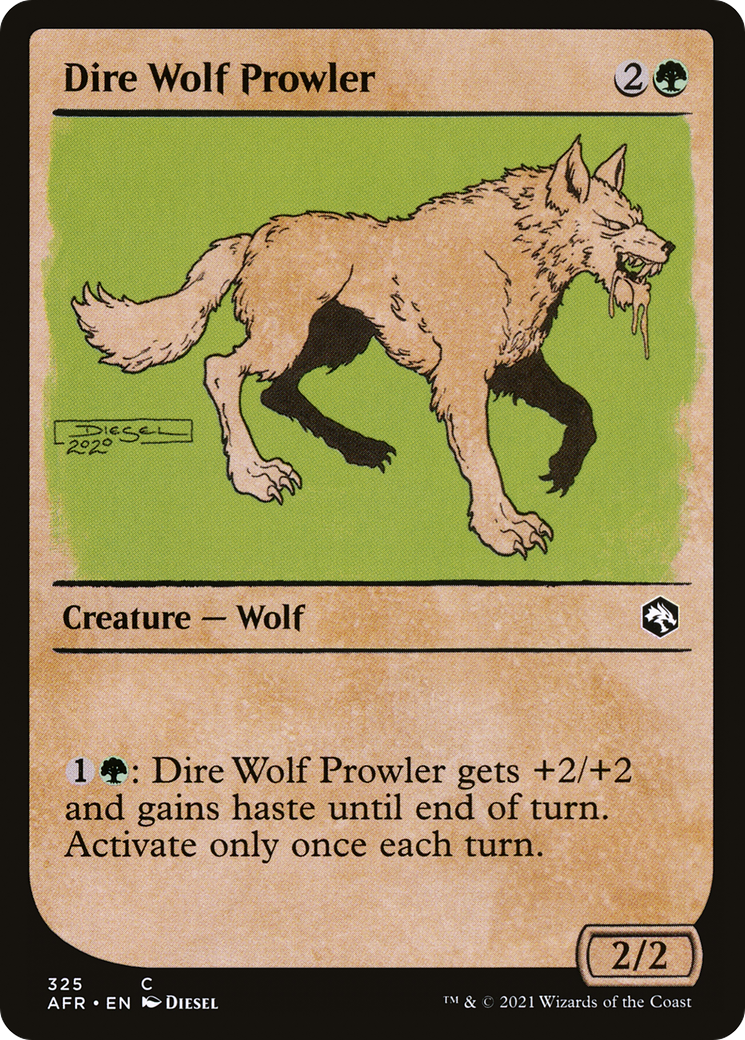 Dire Wolf Prowler (Showcase) [Dungeons & Dragons: Adventures in the Forgotten Realms] | Grognard Games