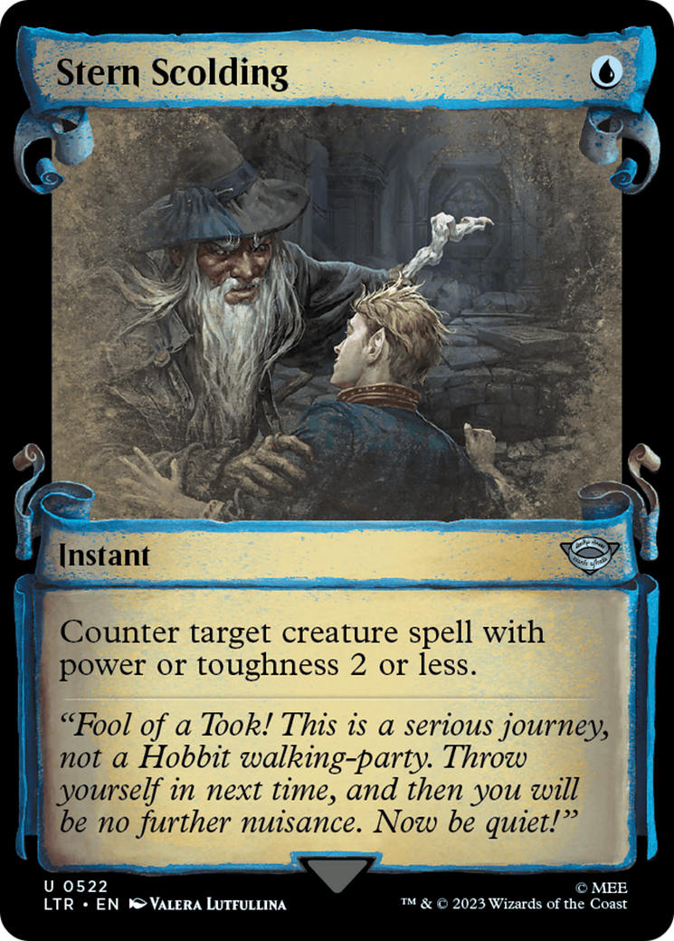 Stern Scolding [The Lord of the Rings: Tales of Middle-Earth Showcase Scrolls] | Grognard Games