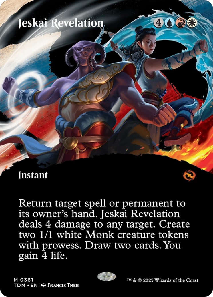 Jeskai Revelation (Borderless) [Tarkir: Dragonstorm] | Grognard Games