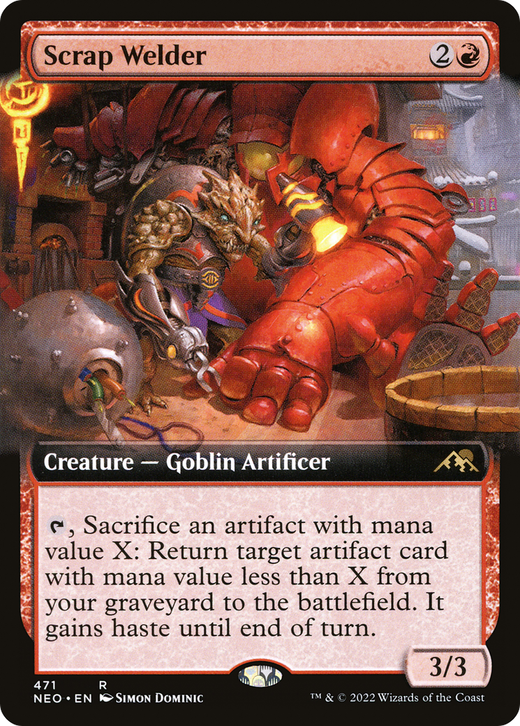 Scrap Welder (Extended Art) [Kamigawa: Neon Dynasty] | Grognard Games