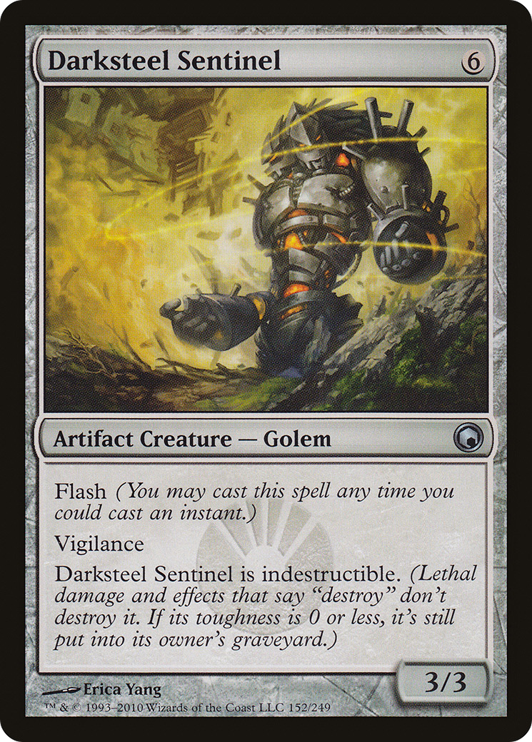 Darksteel Sentinel (SOM-152) - Scars of Mirrodin Foil | Grognard Games
