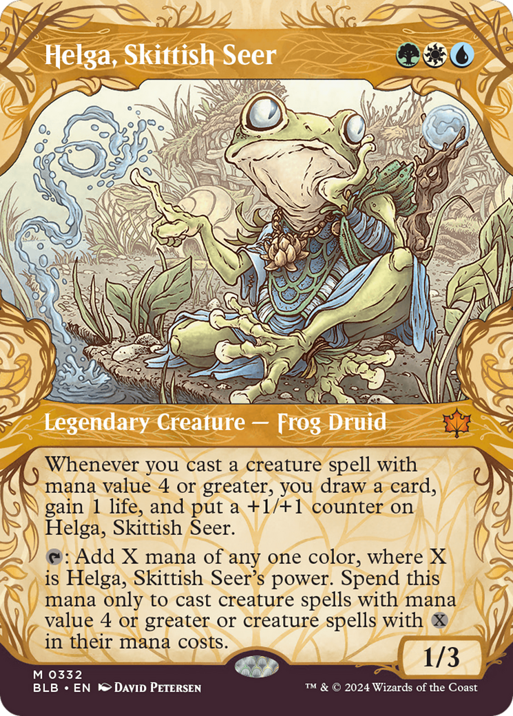 Helga, Skittish Seer (Showcase) [Bloomburrow] | Grognard Games