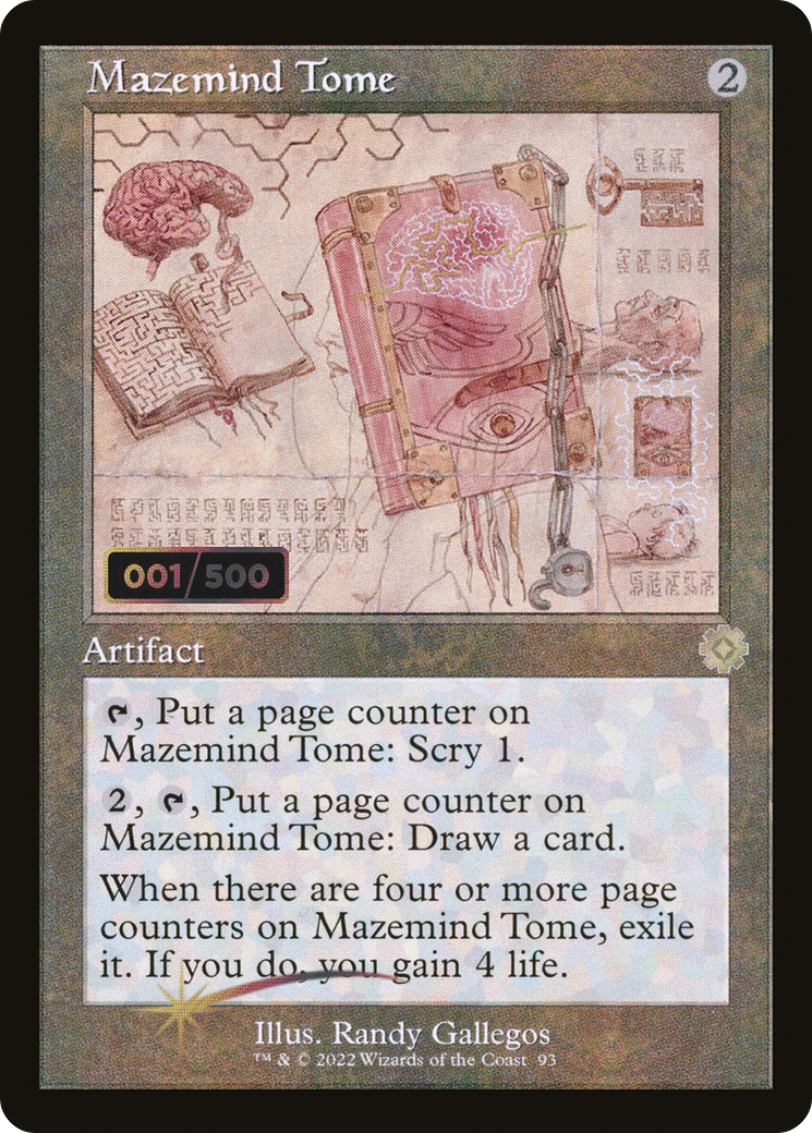 Mazemind Tome (Retro Schematic) (Serial Numbered) [The Brothers' War Retro Artifacts] | Grognard Games