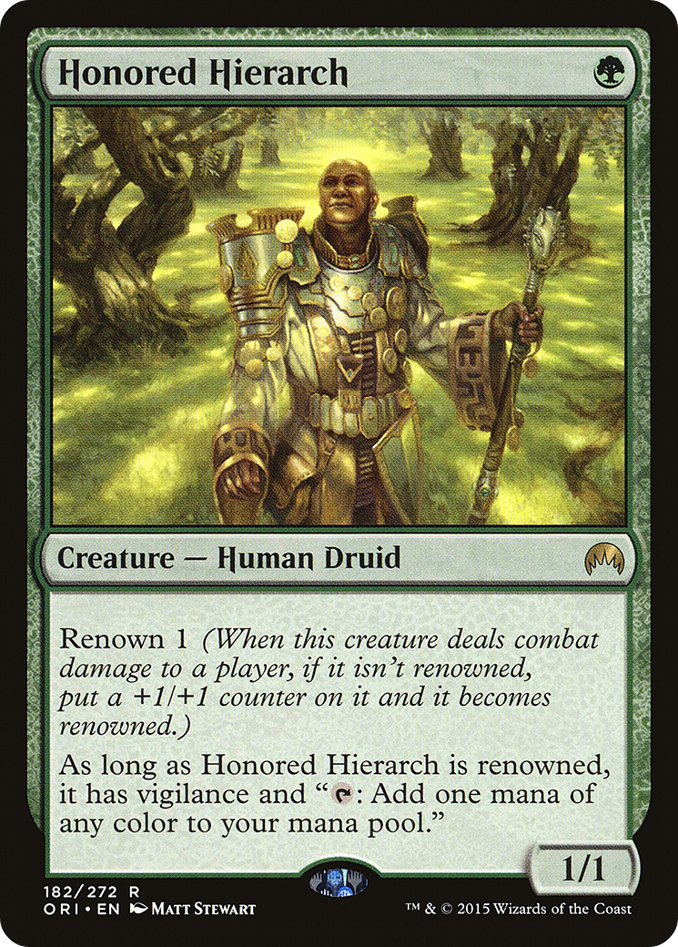 Honored Hierarch (ORI-182) - Magic Origins Foil | Grognard Games