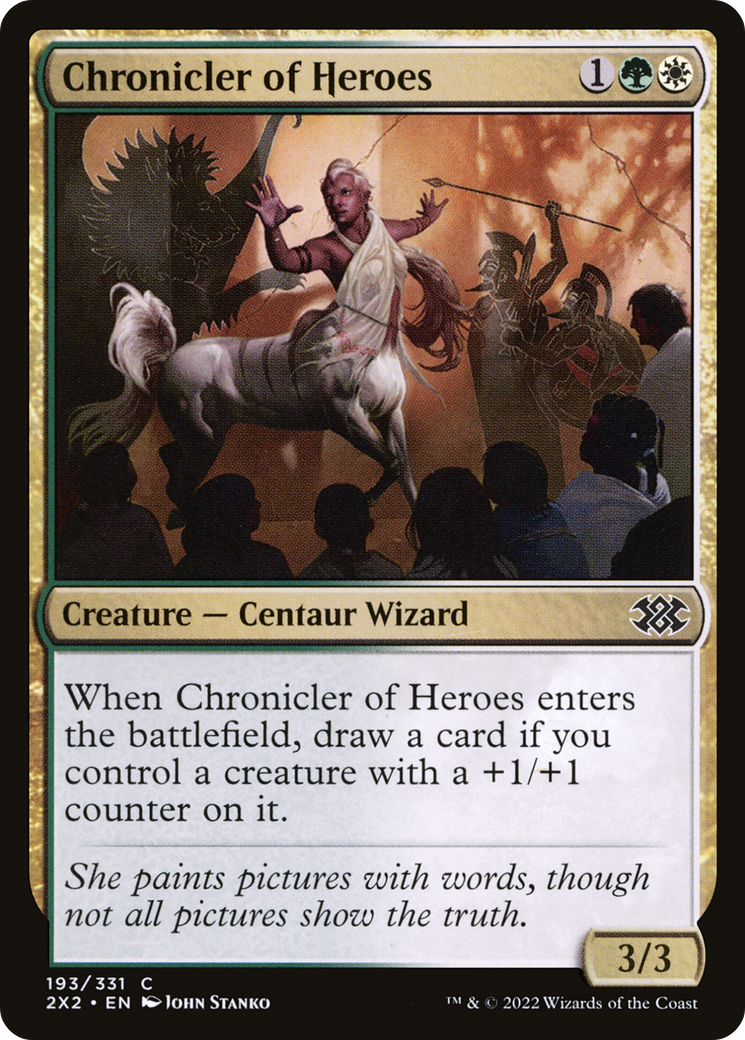 Chronicler of Heroes [Double Masters 2022] | Grognard Games