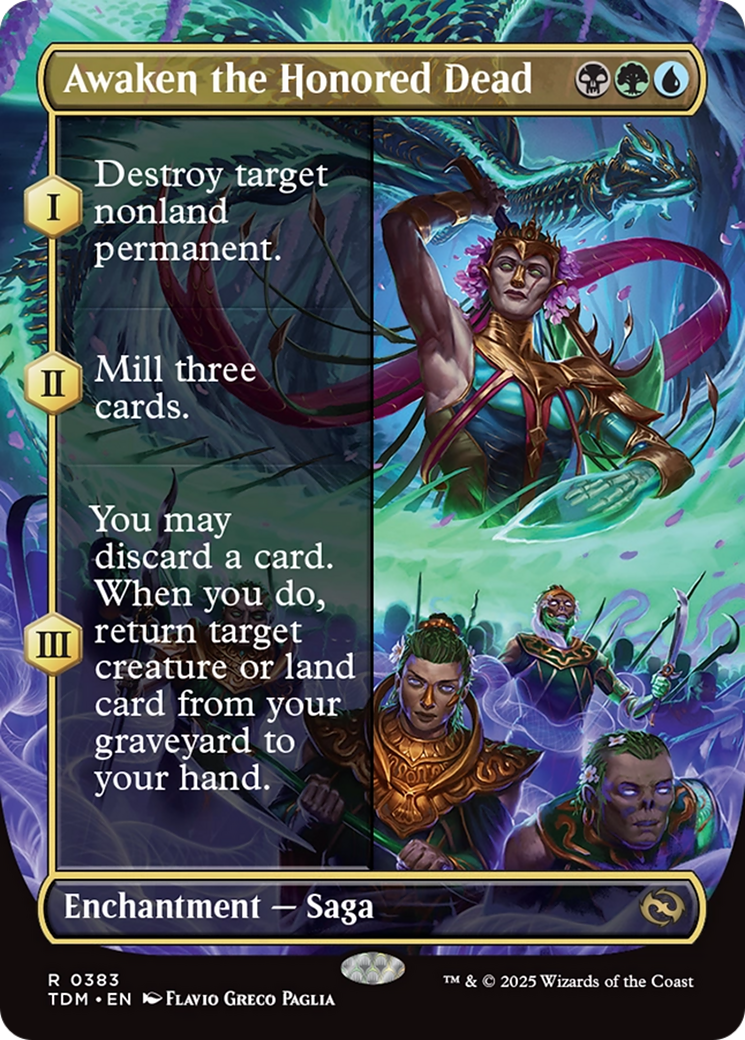 Awaken the Honored Dead (Borderless) [Tarkir: Dragonstorm] | Grognard Games