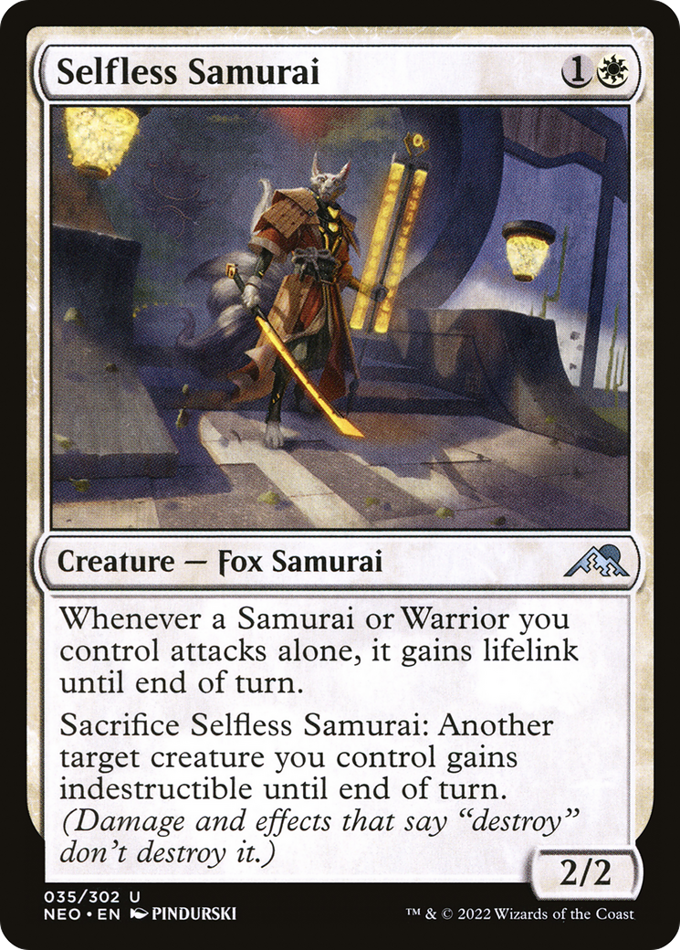 Selfless Samurai [Kamigawa: Neon Dynasty] | Grognard Games