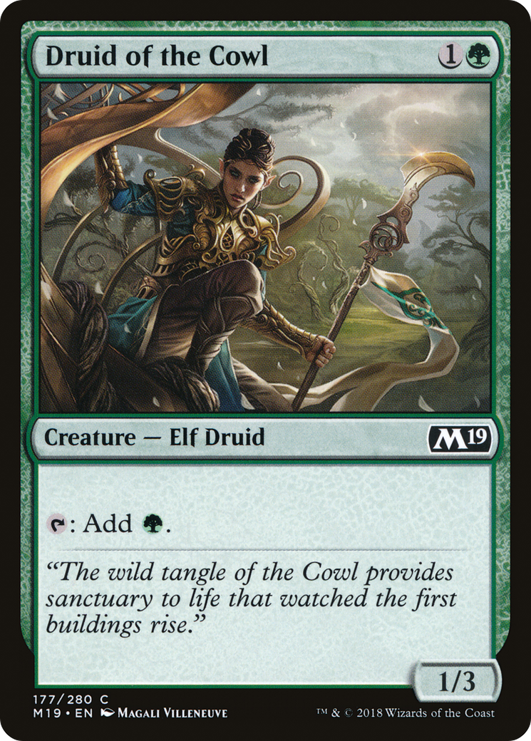 Druid of the Cowl (M19-177) - Core Set 2019 | Grognard Games