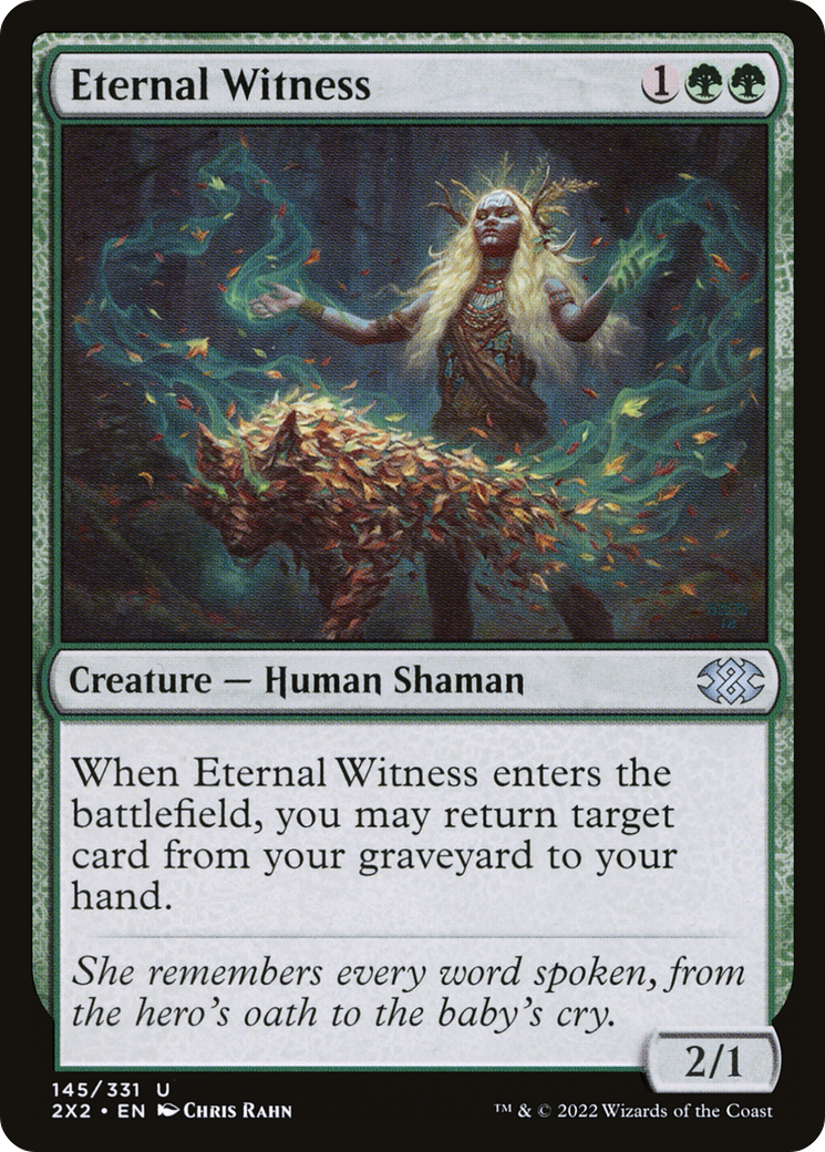 Eternal Witness (2X2-145) - Double Masters 2022 Foil | Grognard Games