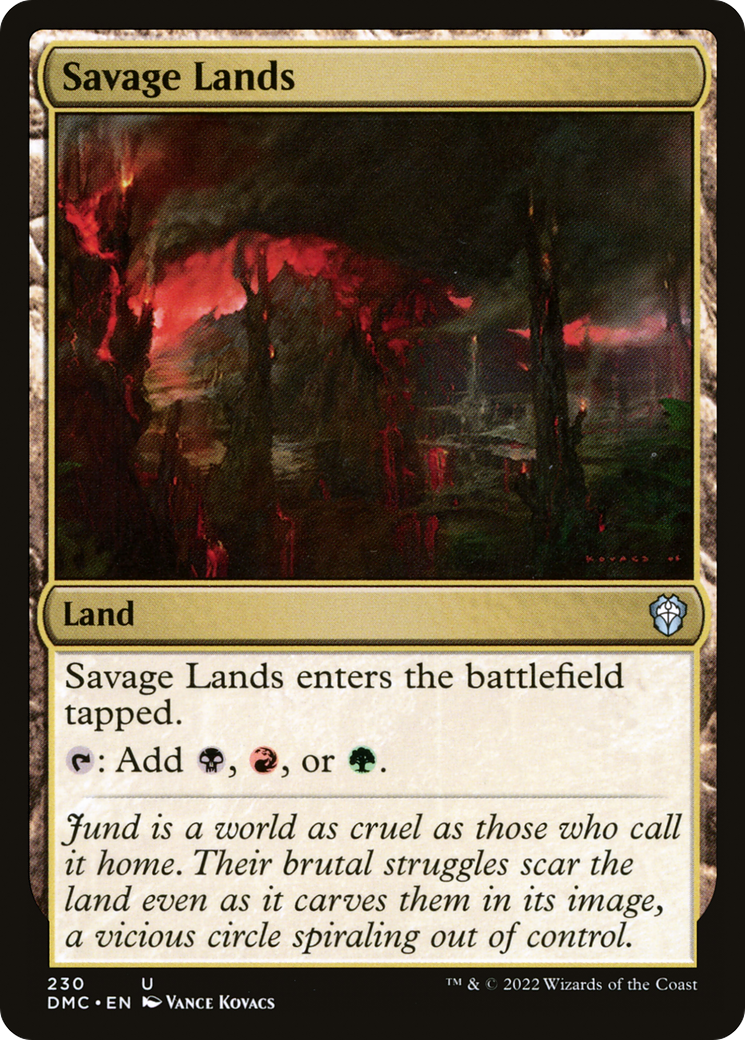 Savage Lands [Dominaria United Commander] | Grognard Games