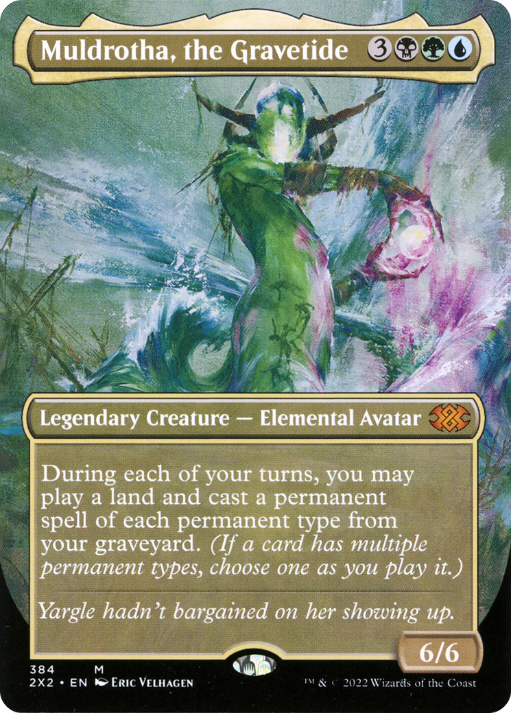 Muldrotha, the Gravetide (Borderless Alternate Art) [Double Masters 2022] | Grognard Games