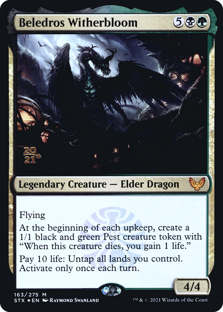 Beledros Witherbloom [Strixhaven: School of Mages Prerelease Promos] | Grognard Games