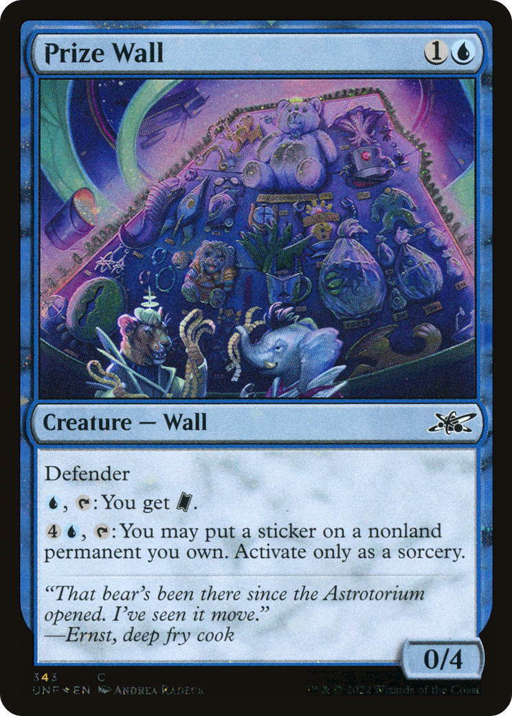 Prize Wall (Galaxy Foil) [Unfinity] | Grognard Games
