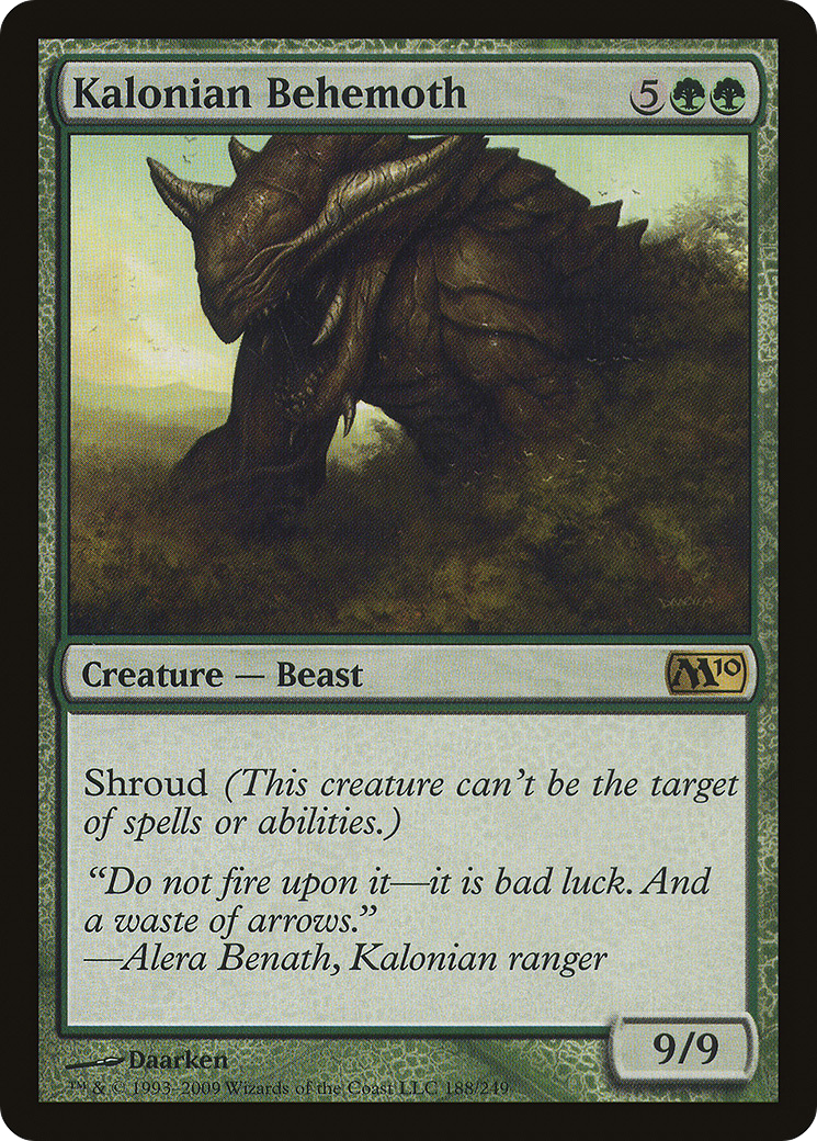 Kalonian Behemoth (M10-188) - Magic 2010 | Grognard Games