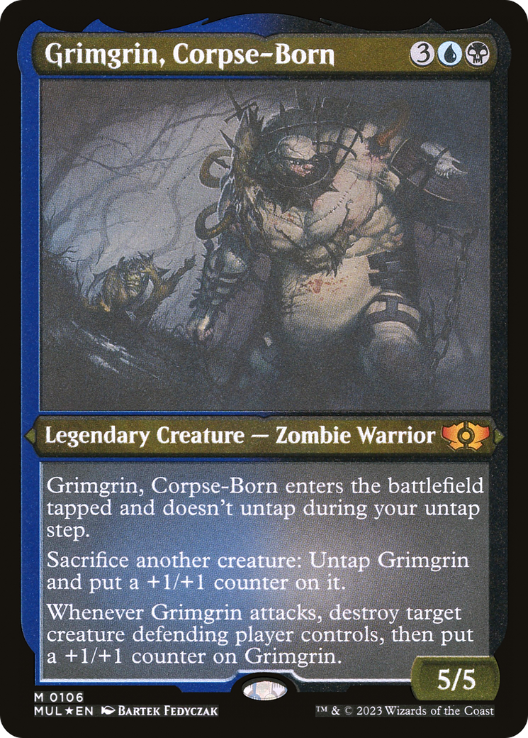 Grimgrin, Corpse-Born (Foil Etched) (MUL-106) - Multiverse Legends Foil | Grognard Games
