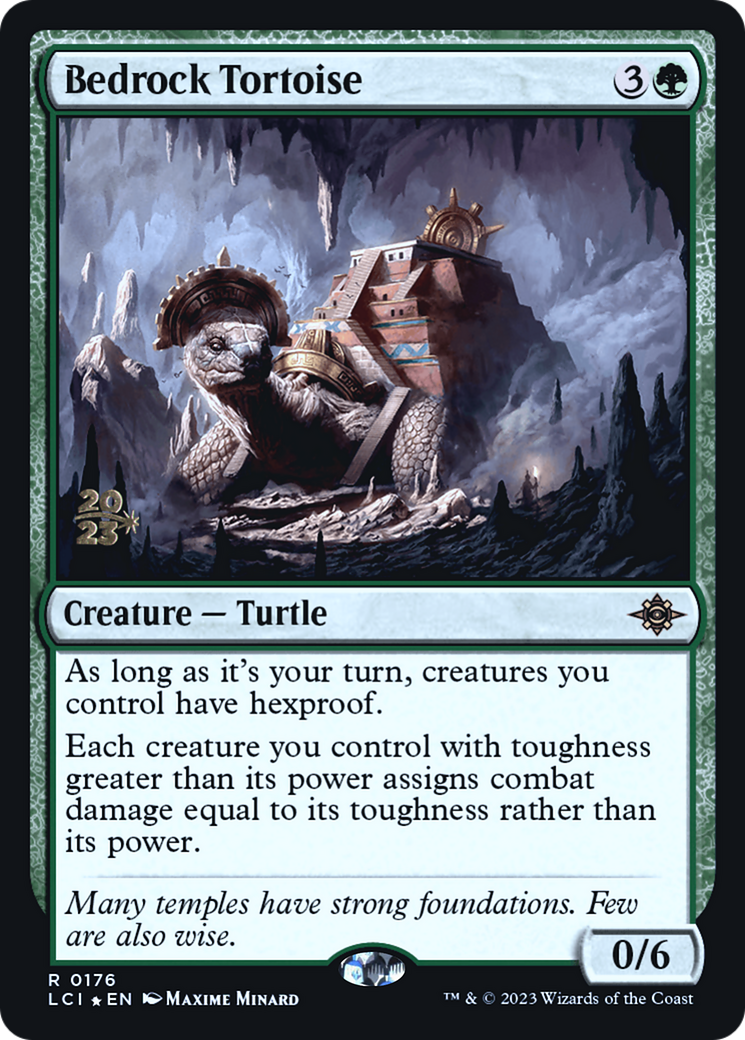 Bedrock Tortoise [The Lost Caverns of Ixalan Prerelease Cards] | Grognard Games