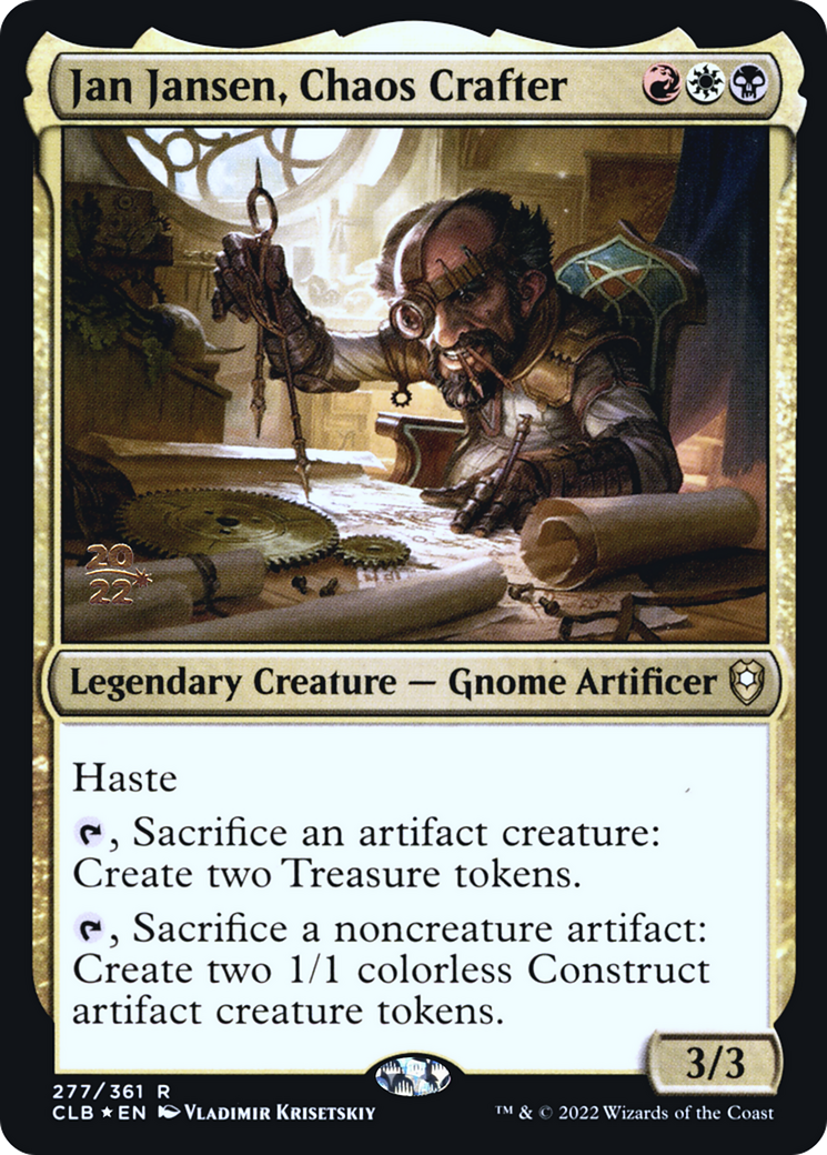 Jan Jansen, Chaos Crafter [Commander Legends: Battle for Baldur's Gate Prerelease Promos] | Grognard Games