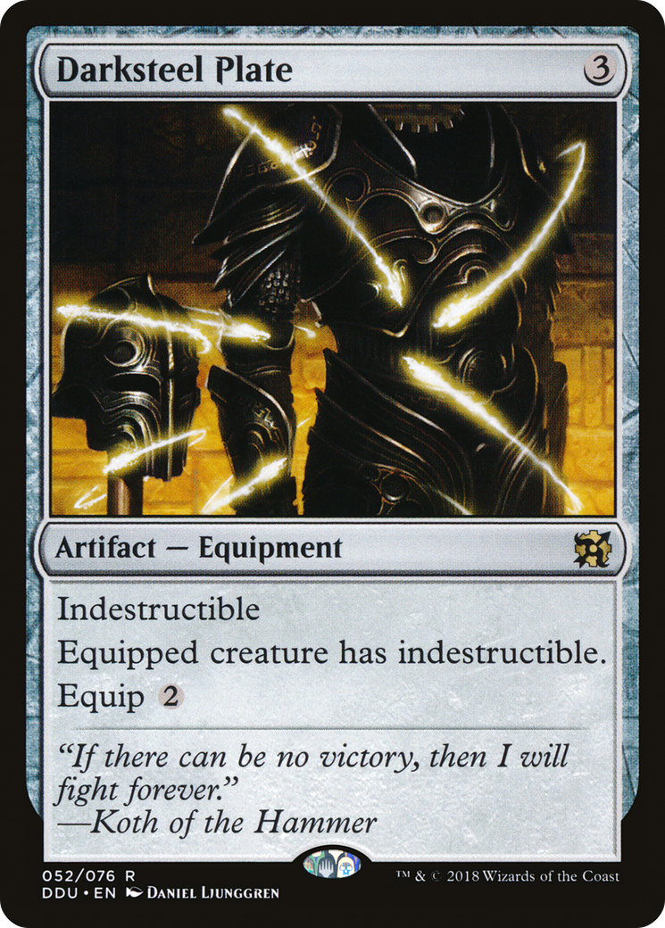 Darksteel Plate [Duel Decks: Elves vs. Inventors] | Grognard Games