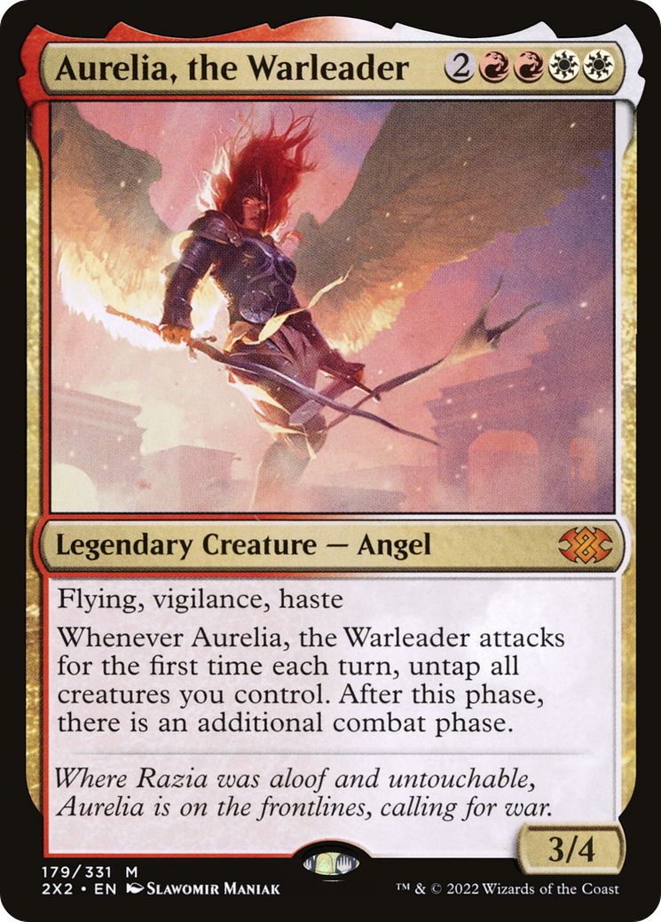 Aurelia, the Warleader [Double Masters 2022] | Grognard Games