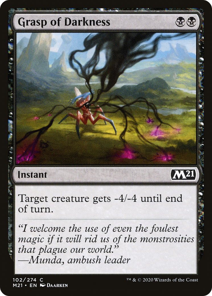 Grasp of Darkness (M21-102) - Core Set 2021 Foil | Grognard Games