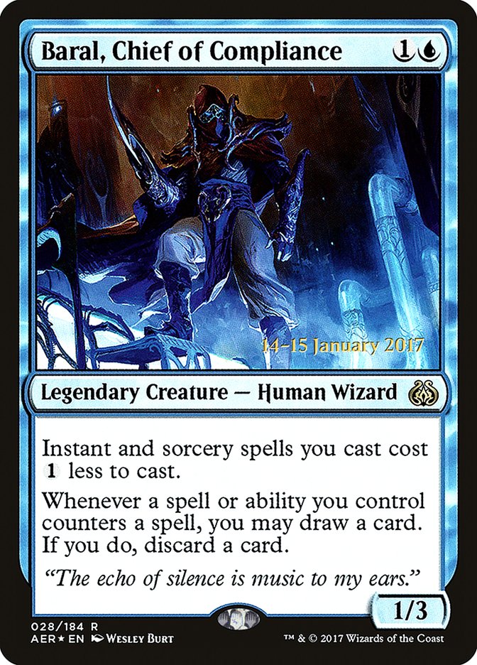 Baral, Chief of Compliance [Aether Revolt Prerelease Promos] | Grognard Games