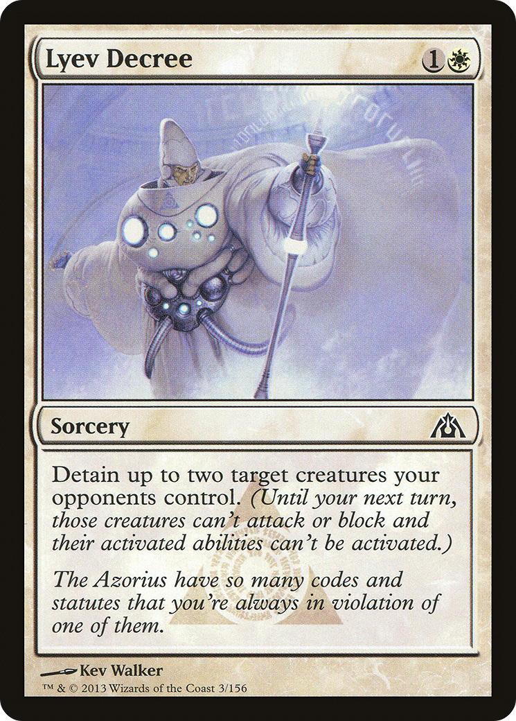 Lyev Decree (DGM-003) - Dragon's Maze Foil | Grognard Games