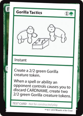 Gorilla Tactics (2021 Edition) [Mystery Booster Playtest Cards] | Grognard Games