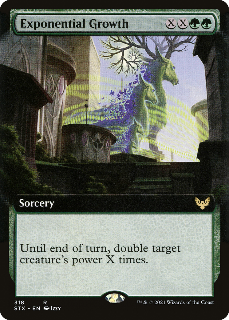 Exponential Growth (STX-318) - Strixhaven: School of Mages: (Extended Art) Foil | Grognard Games