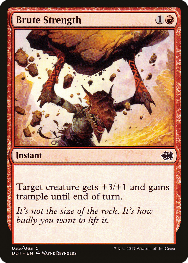 Brute Strength (DDT-035) - Duel Decks: Merfolk vs. Goblins | Grognard Games