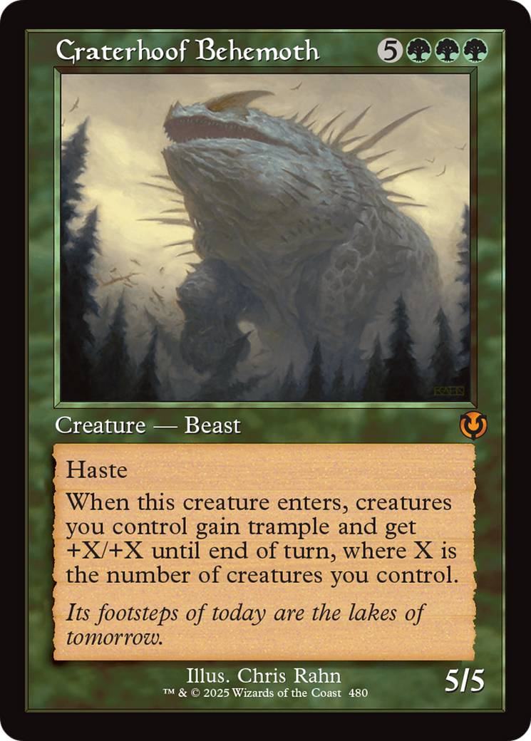 Craterhoof Behemoth (Retro Frame) [Innistrad Remastered] | Grognard Games