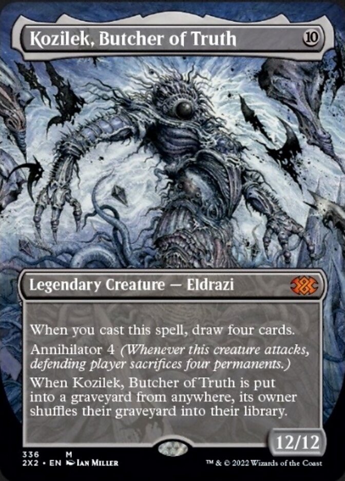 Kozilek, Butcher of Truth (Borderless Alternate Art) [Double Masters 2022] | Grognard Games