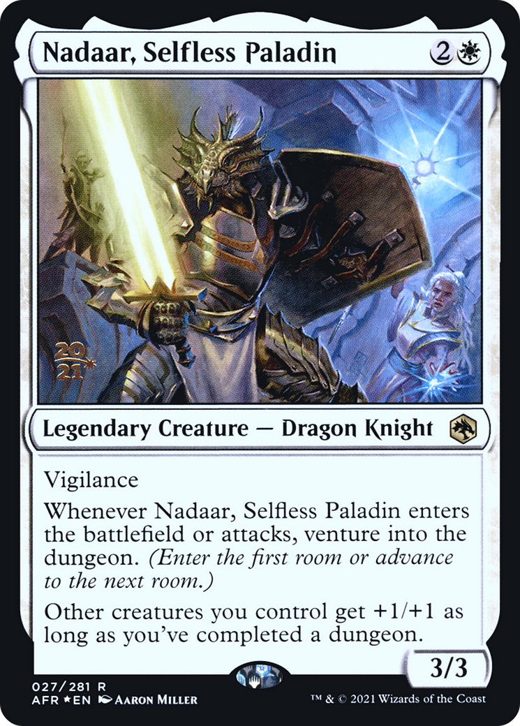 Nadaar, Selfless Paladin [Dungeons & Dragons: Adventures in the Forgotten Realms Prerelease Promos] | Grognard Games