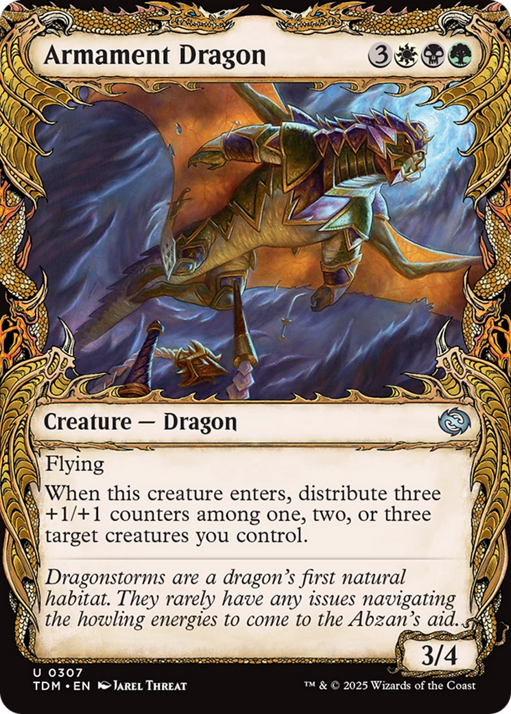 Armament Dragon (Showcase) [Tarkir: Dragonstorm] | Grognard Games