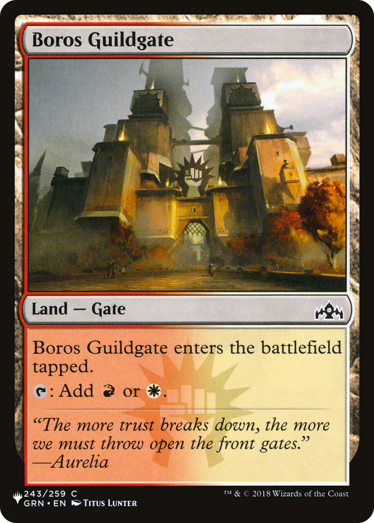 Boros Guildgate [The List] | Grognard Games
