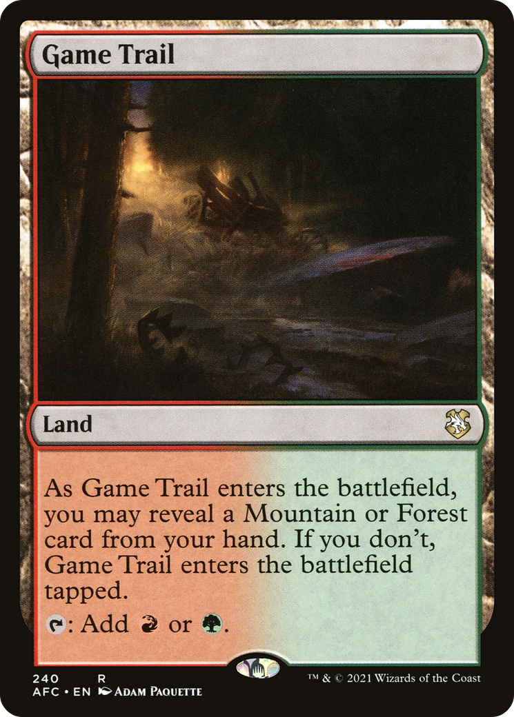 Game Trail [Dungeons & Dragons: Adventures in the Forgotten Realms Commander] | Grognard Games