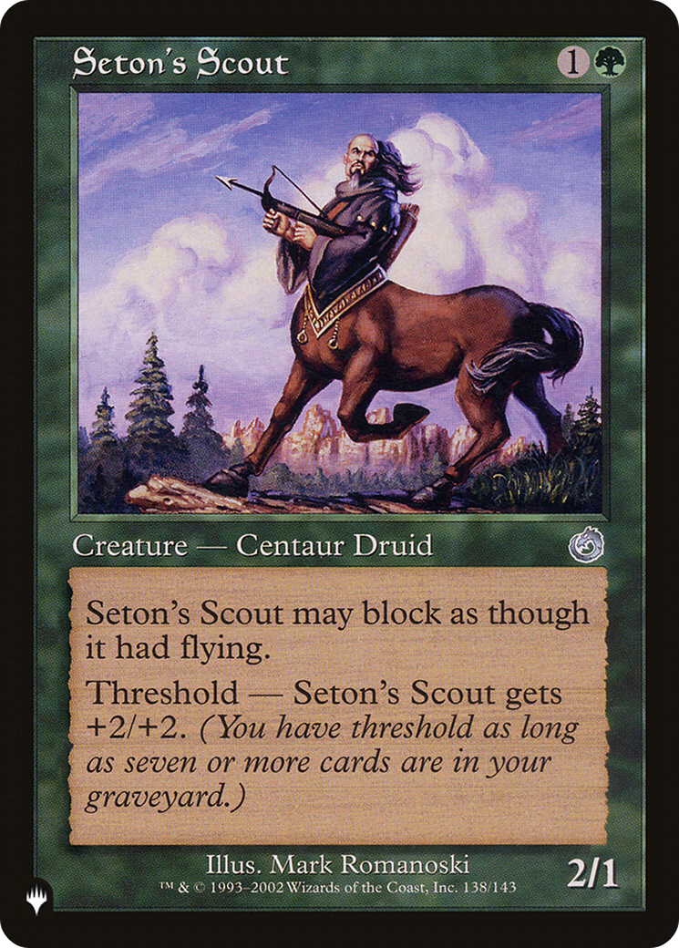 Seton's Scout [The List] | Grognard Games