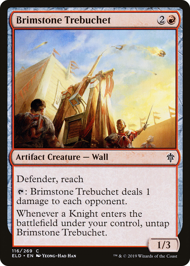 Brimstone Trebuchet [Throne of Eldraine] | Grognard Games
