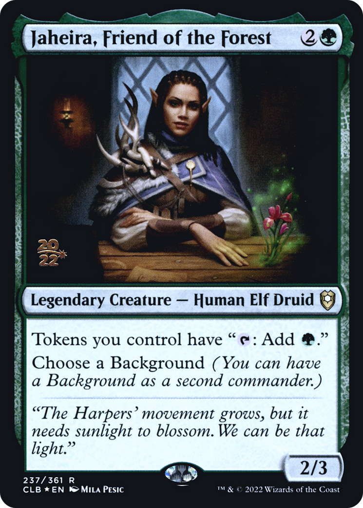 Jaheira, Friend of the Forest [Commander Legends: Battle for Baldur's Gate Prerelease Promos] | Grognard Games